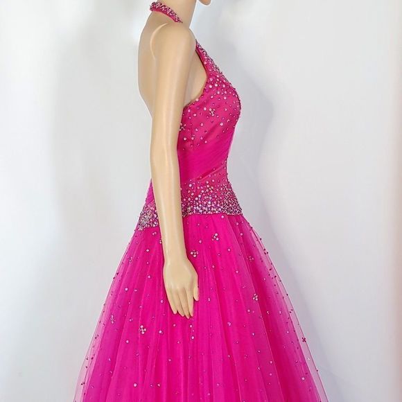 NWT Tiffany  Embellished Ballgown Dress in Calypso - Picture 2 of 6